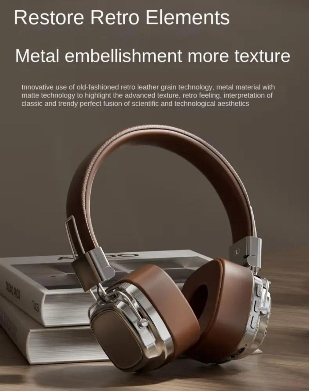 ‎Premium Wireless Retro DJ Studio Stereo delivering deep bass and clear sound for an immersive music experience