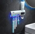 Intelligent wall-mounted toothbrush holder