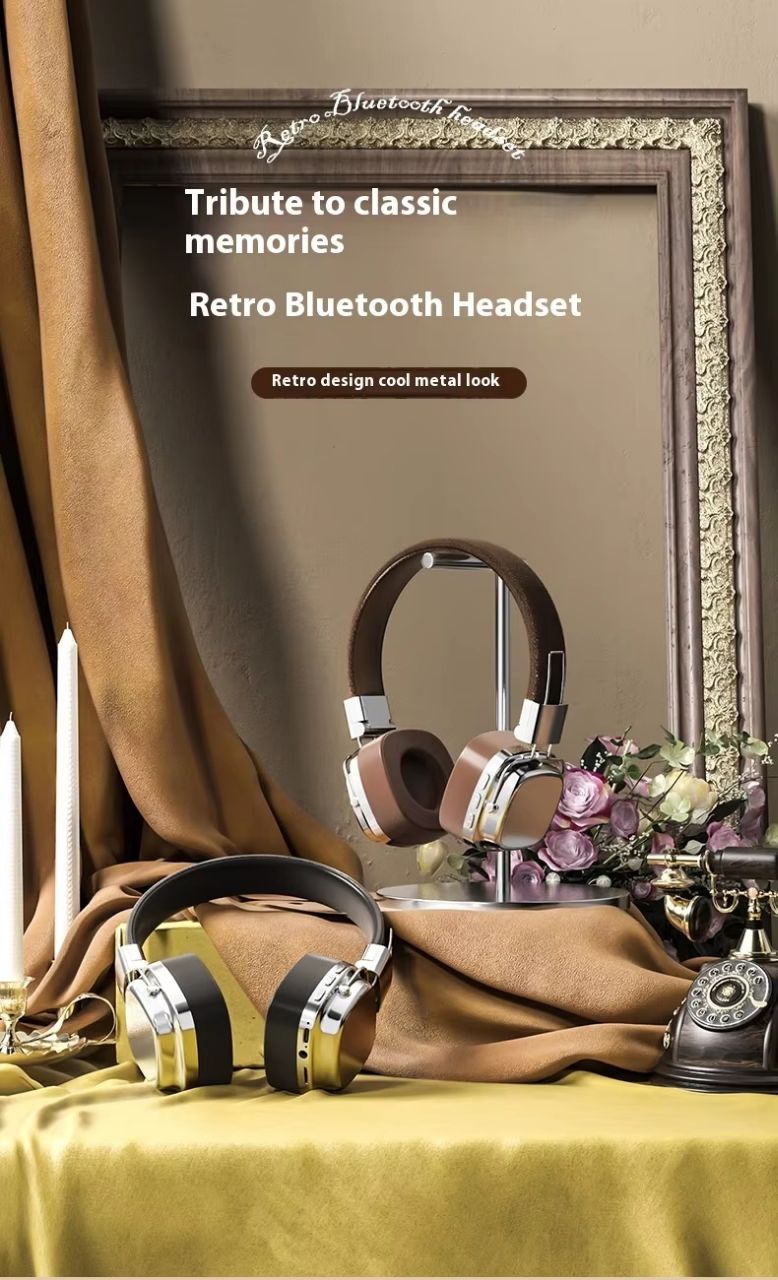 ‎Premium Wireless Retro DJ Studio Stereo delivering deep bass and clear sound for an immersive music experience