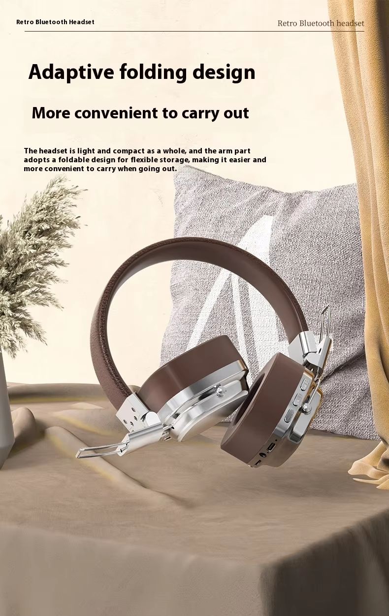 ‎Premium Wireless Retro DJ Studio Stereo delivering deep bass and clear sound for an immersive music experience